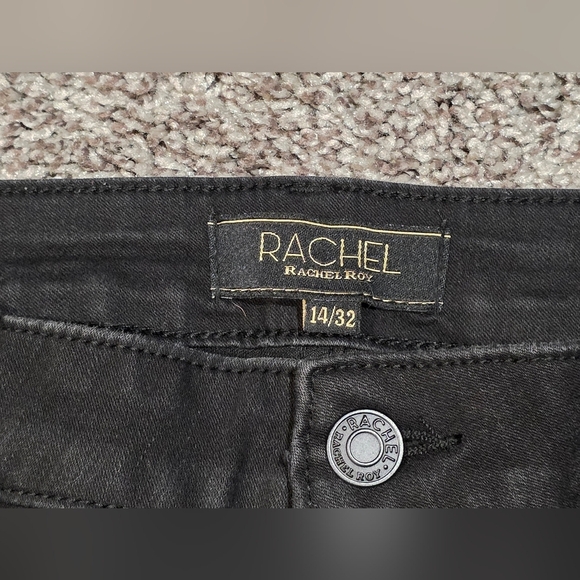 Rachel Roy Black Highrise Skinny Jeans Size 14/32 - Picture 3 of 4